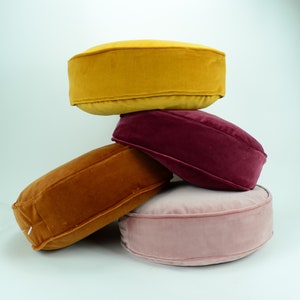 round velvet cushion // round velvet pillow // round box pillow //  //  velvet round cushion // round floor pillow