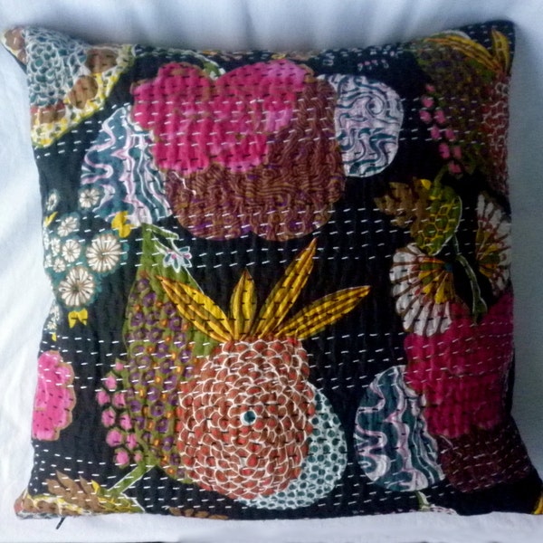 Large Pillow Floor Cushion Floral 20 x 20