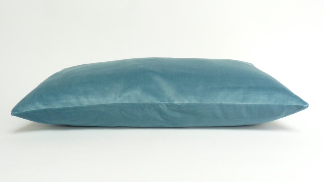 Cornflower Blue Velvet Pillow Case // Velvet Body Pillow // Etsy