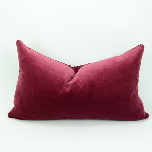 Raspberry Velvet Pillow Case // Raspberry Pink Velvet Cushion Etsy