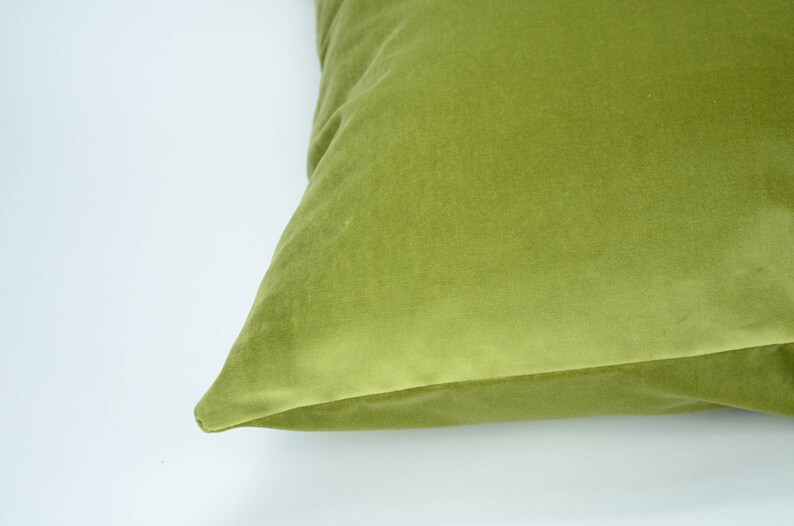 Sage Green Velvet Pillow Case // Sage Green Velvet Cushion // Etsy
