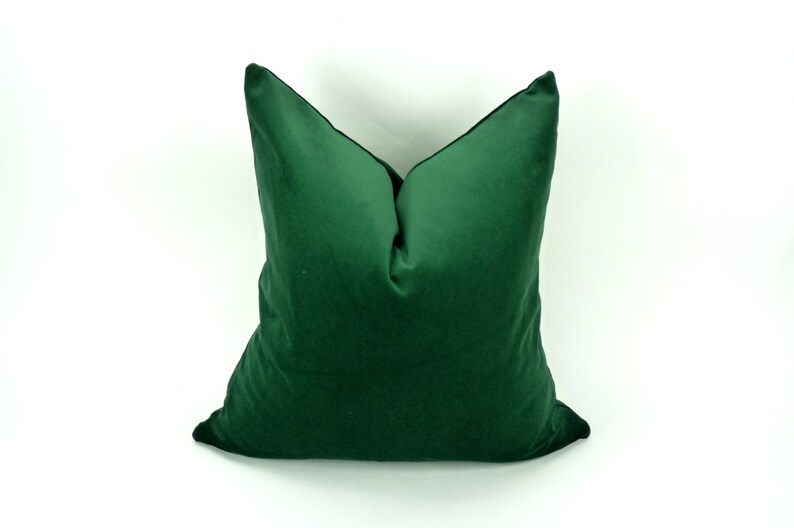 Ready To Ship 24 X 24 Inches Forest Green Pillow Cover Forest Green Velvet Cushion Green Pillow Cover Hunter Green Velvet