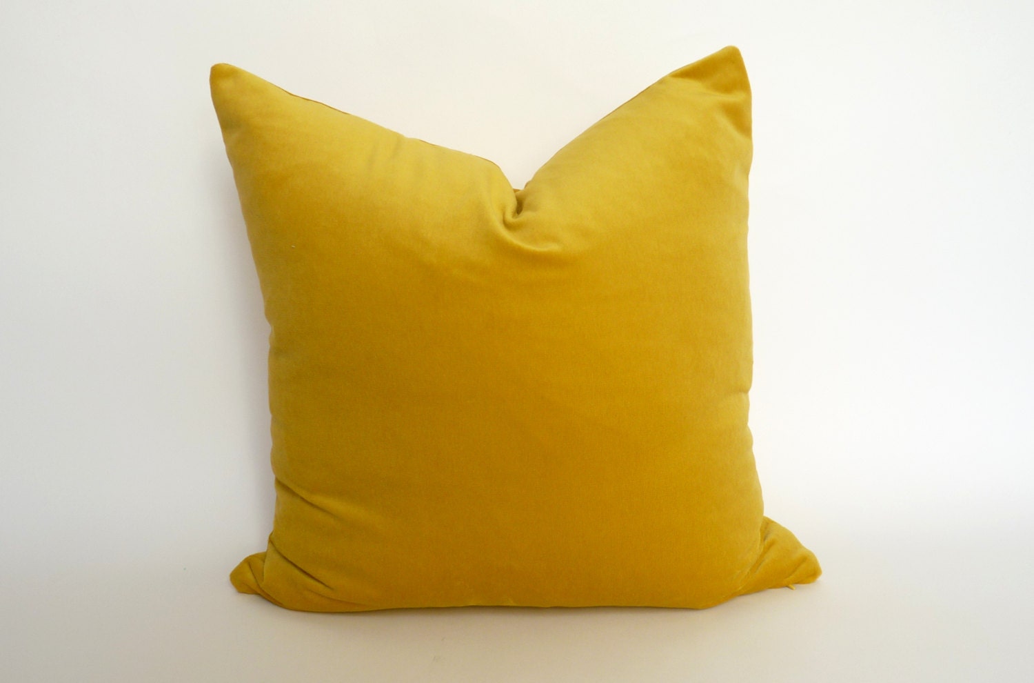 Buttercup Yellow Velvet Pillow Case // Yellow Velvet Pillow Etsy
