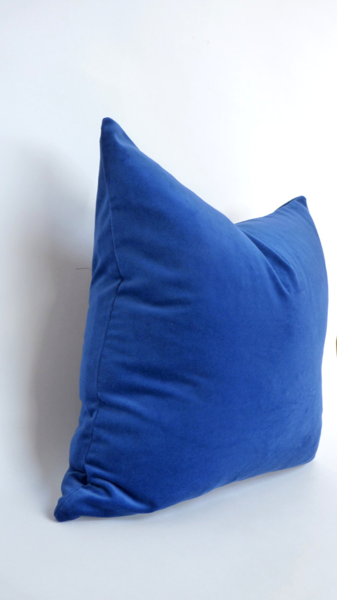 Royal Blue Velvet Pillow Case // Blue Velvet Cushion Cover // Etsy