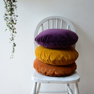 round velvet cushion // round velvet pillow // round pillow // round cushion // round pillow