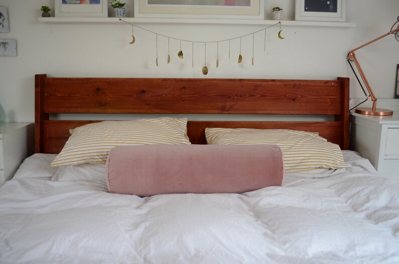 pink bolster cushion