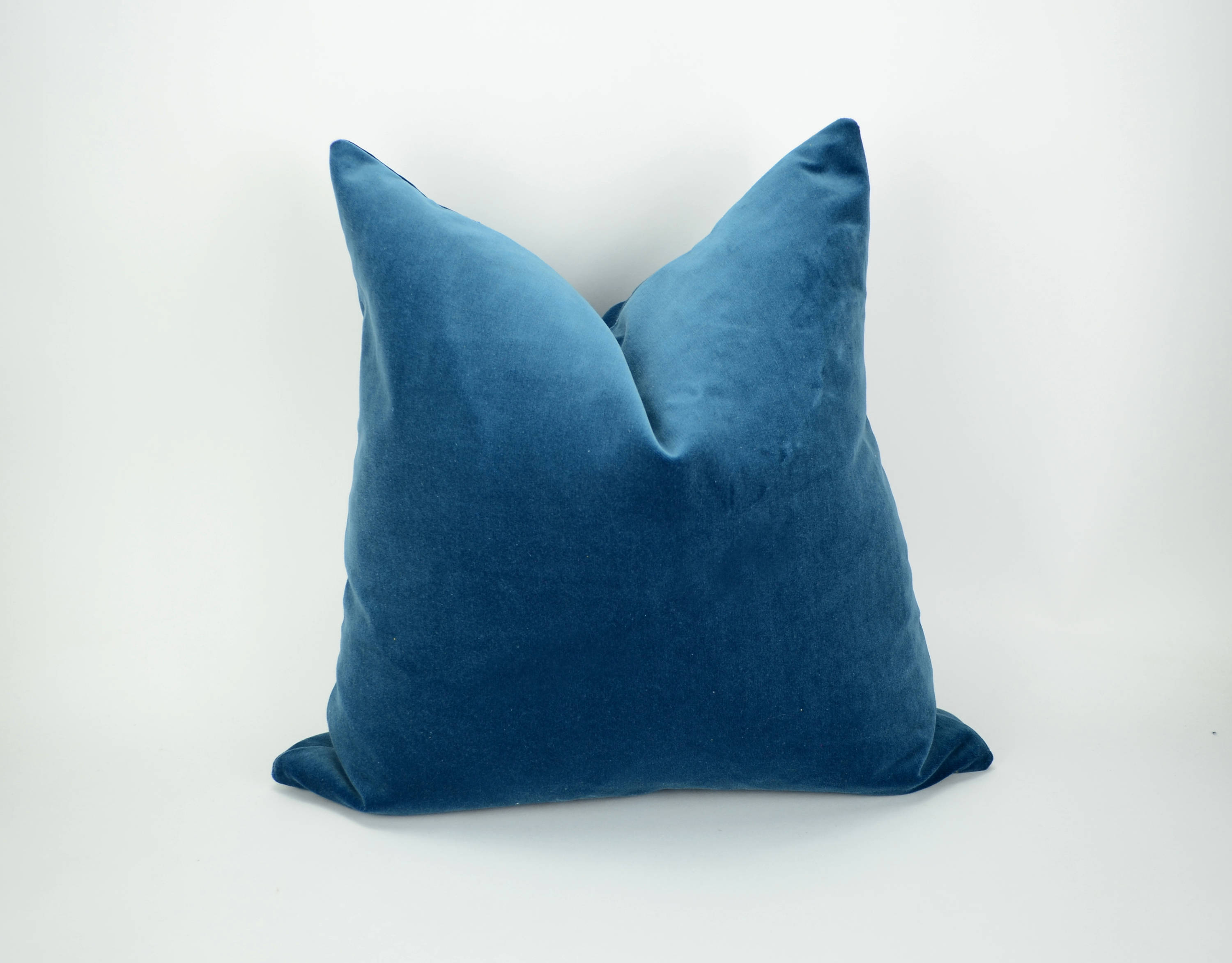 Slate Blue Velvet Pillow Cover // Blue Velvet Cushion Cover // Etsy UK