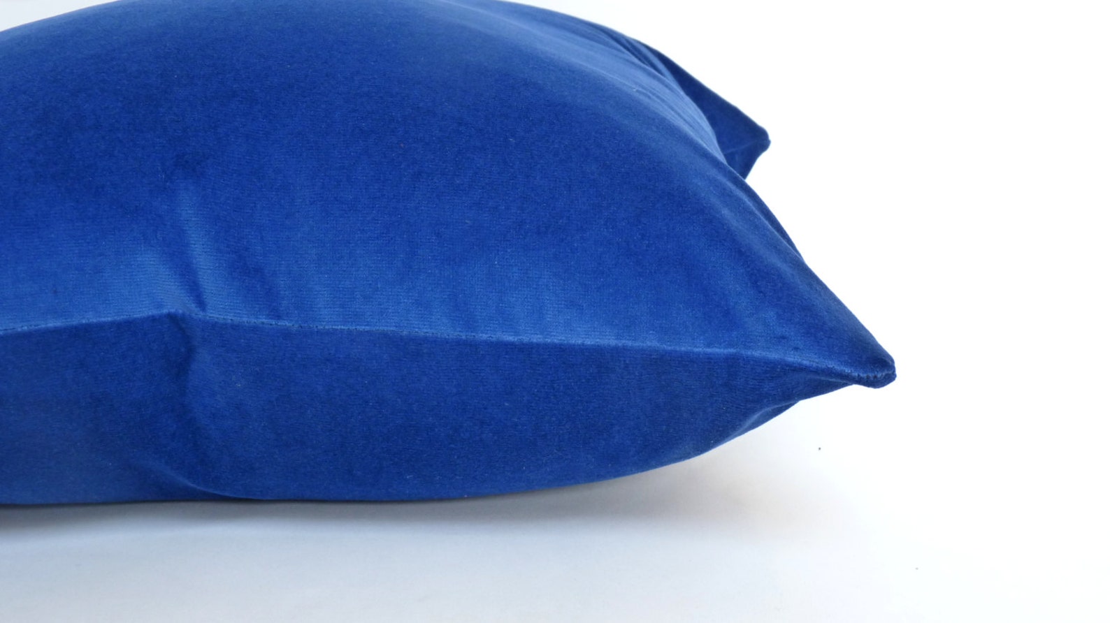 Royal Blue Velvet Pillow Case // Blue Velvet Cushion Cover // Etsy
