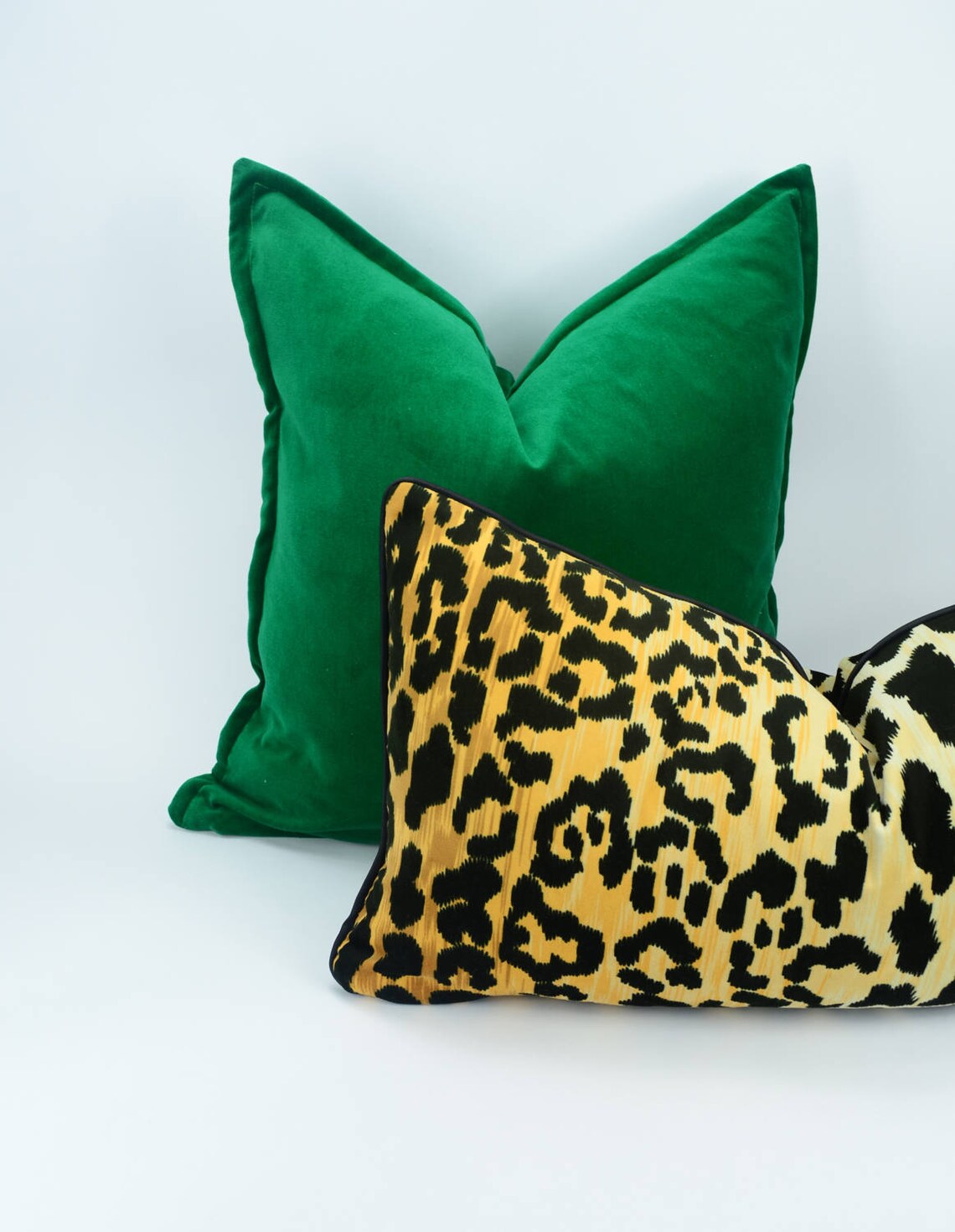 Gold Leopard Print Pillow // Velvet Leopard Print Cushion // Etsy