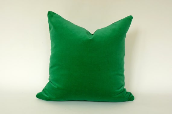 green velvet pillowcase