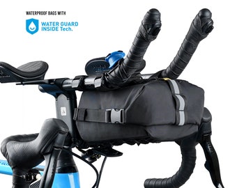 Bolsa para manillar Aero de bicicleta impermeable con WaterGuard InsideTech Syntemers URBNCASE Advendurance Series