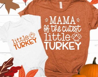 mommy's little turkey outfit