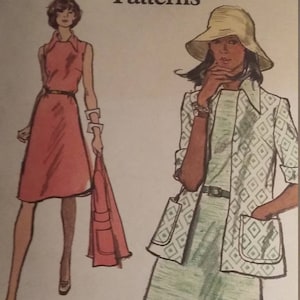 Vintage Vogue 8505 Sewing Pattern Size 10 Dress and Jacket
