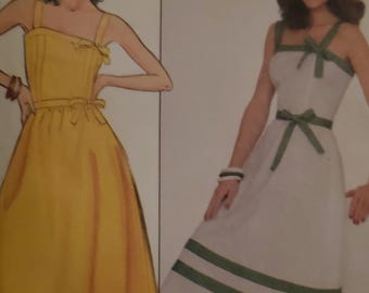 S3168 Pattern RARE Butterick 3168 Sewing Pattern 70s Fashions Size 12 Sun Dress UNCUT ...