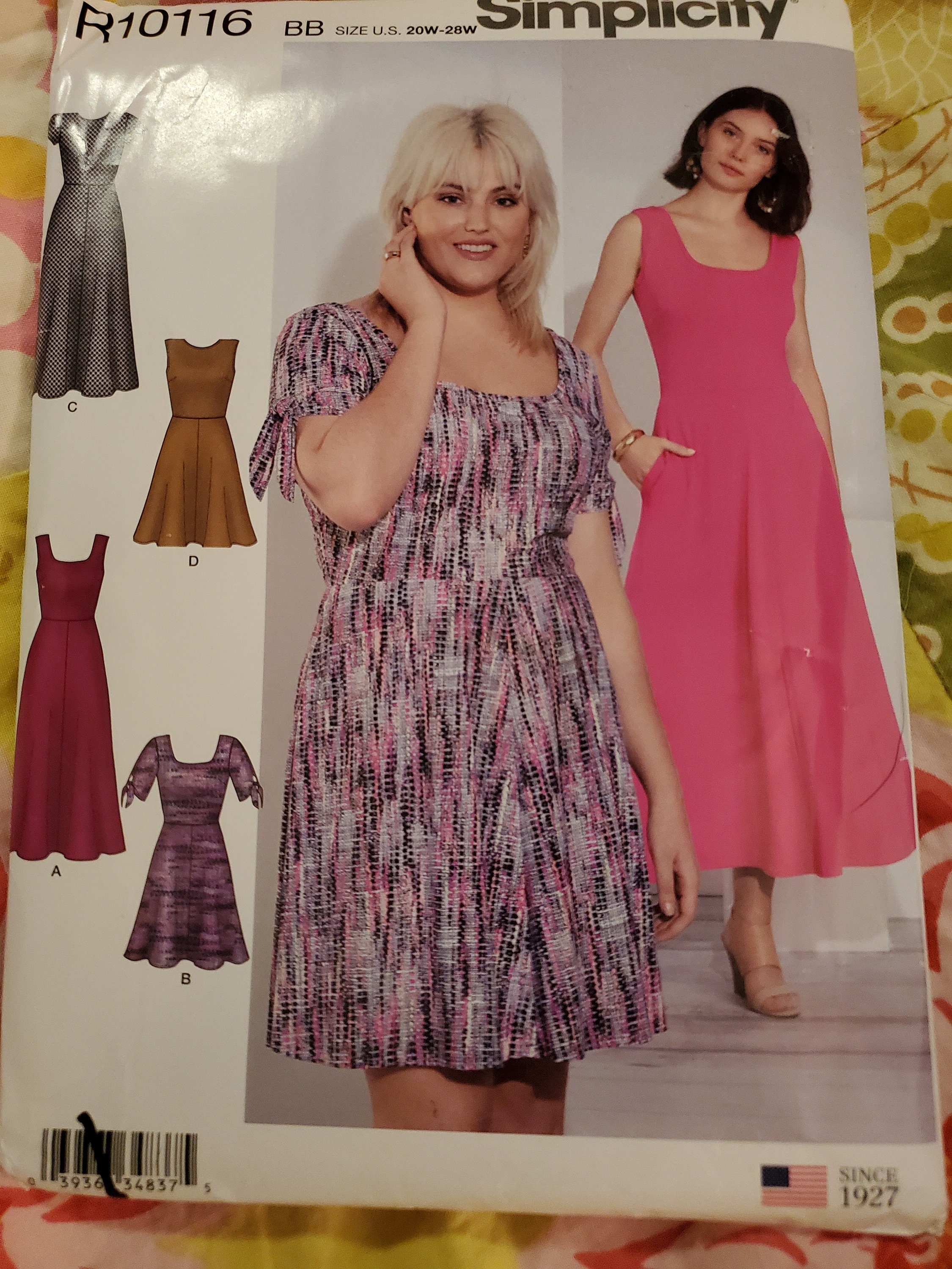 Simplicity Patterns R11102 RARE Simplicity R10116 Dress With Sleeve Variations and Sleeveless ...