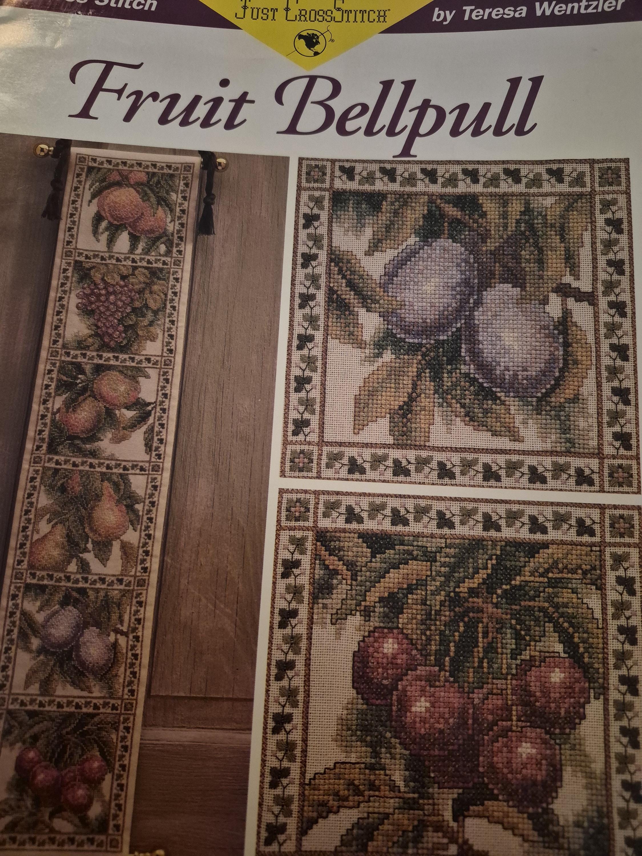 Original-teresa Wentzler Fruit Bellpull Cross Stitch Design and