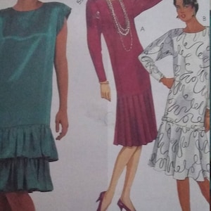 UNCUT and FF Pattern Pieces Vintage McCalls 2297 Sewing Pattern  Dress Size 12