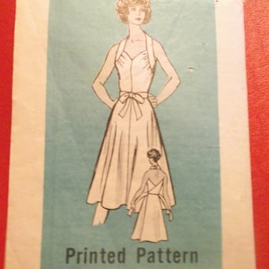 Uncut and Factory Folded Pattern Pieces All 7 Mail Order 9362 Sewing Pattern Size 12 Back Wrap Sundress