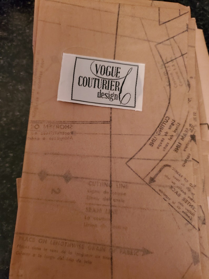 RARE 60s Vogue LABEL Included One Piece Dress and Poncho Coat couturier design by Simonetta of Italy Vogue 1219 Sewing Pattern Size 12
