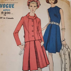 Factory Folded 1980's Vintage Sewing Pattern Misses's Loose-Fit Jacket and A-Line Skirt Butterick See&Sew 3891 Sizes 8-12