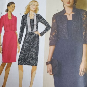 Butterick 6127 sewing pattern sizes 6-8-10-12- 14  dress uncut and factory folded pattern pieces