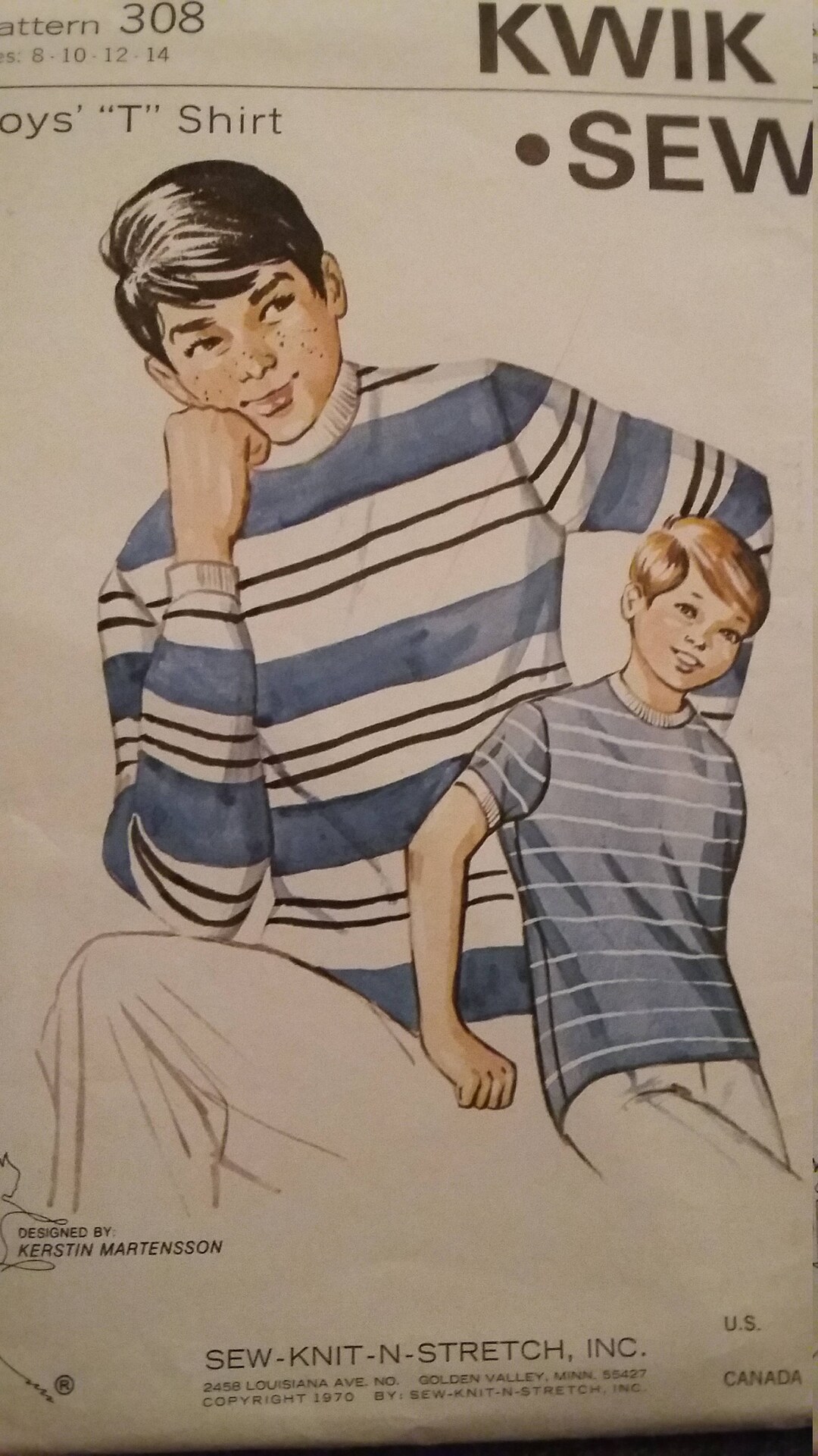 UNCUT and FF Pattern Pieces Vintage Kwik Sew 308 Boys T Shirt - Etsy