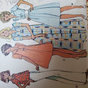 McCalls 4574 Schnittmuster Größe 12 Kleid oder Top 70er Jahre Schnittmuster