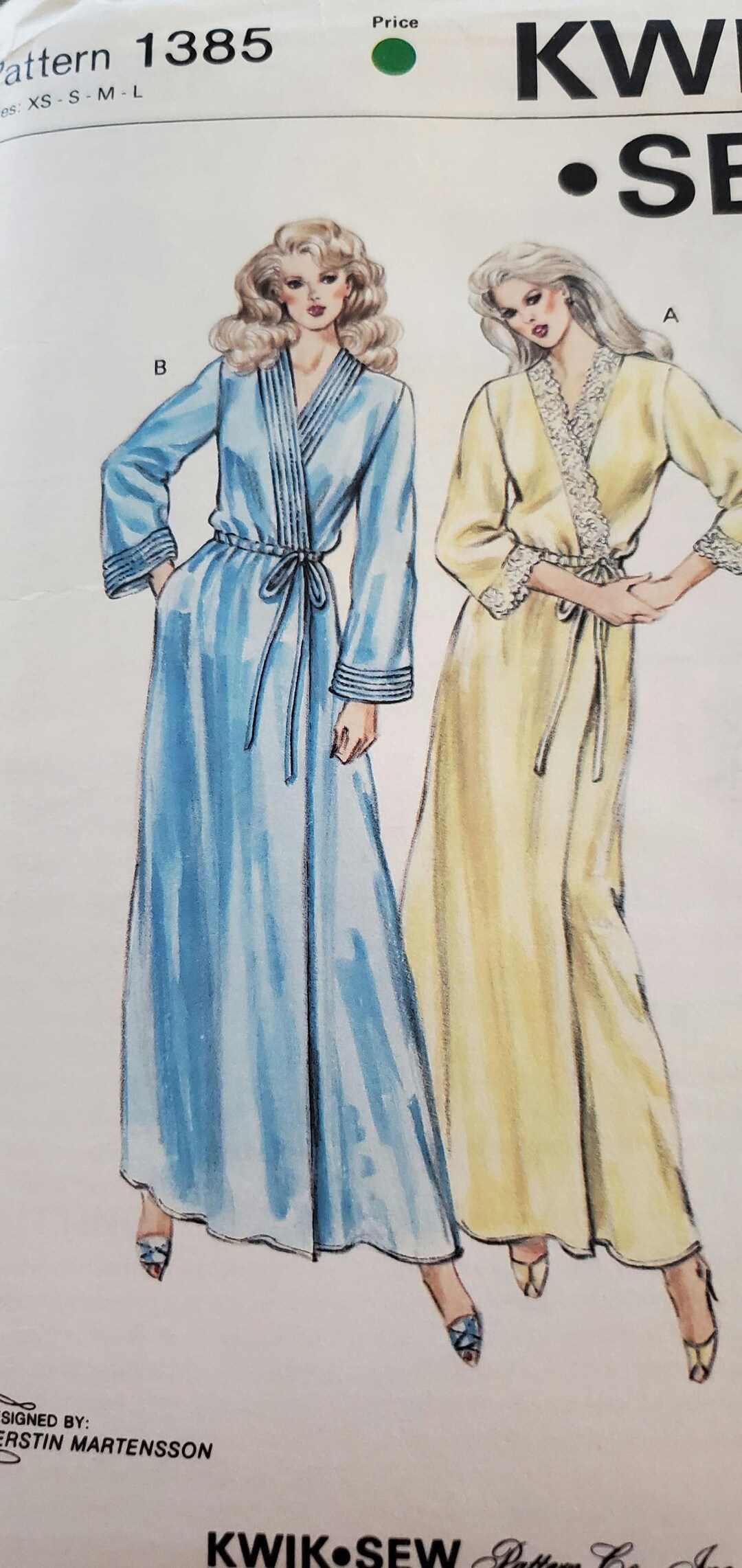 Kwik Sew 1385 Sewing Pattern Sizes Extra Small Thru Large Uncut and Ff ...