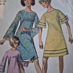 simple one piece dress design A Line One Piece Dress Pattern
