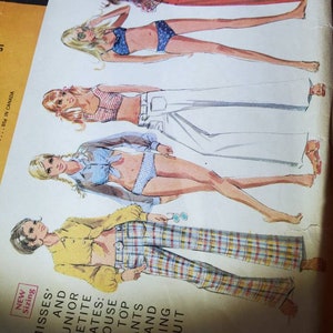 McCalls 9704 sewing pattern size 5 Blouse, top, pants, shorts and bathing suit