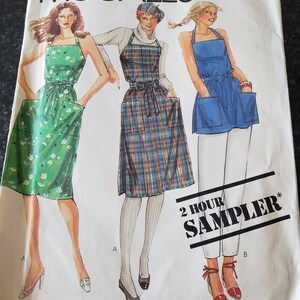 80s Wrap Dress or Top McCalls Sample Sewing Pattern Uncut and Factory Folded pattern pieces