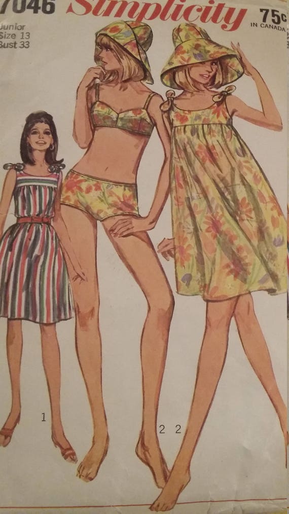 Le Patron Simplicity Vintage Taille Buste 33 13 Plage Robe