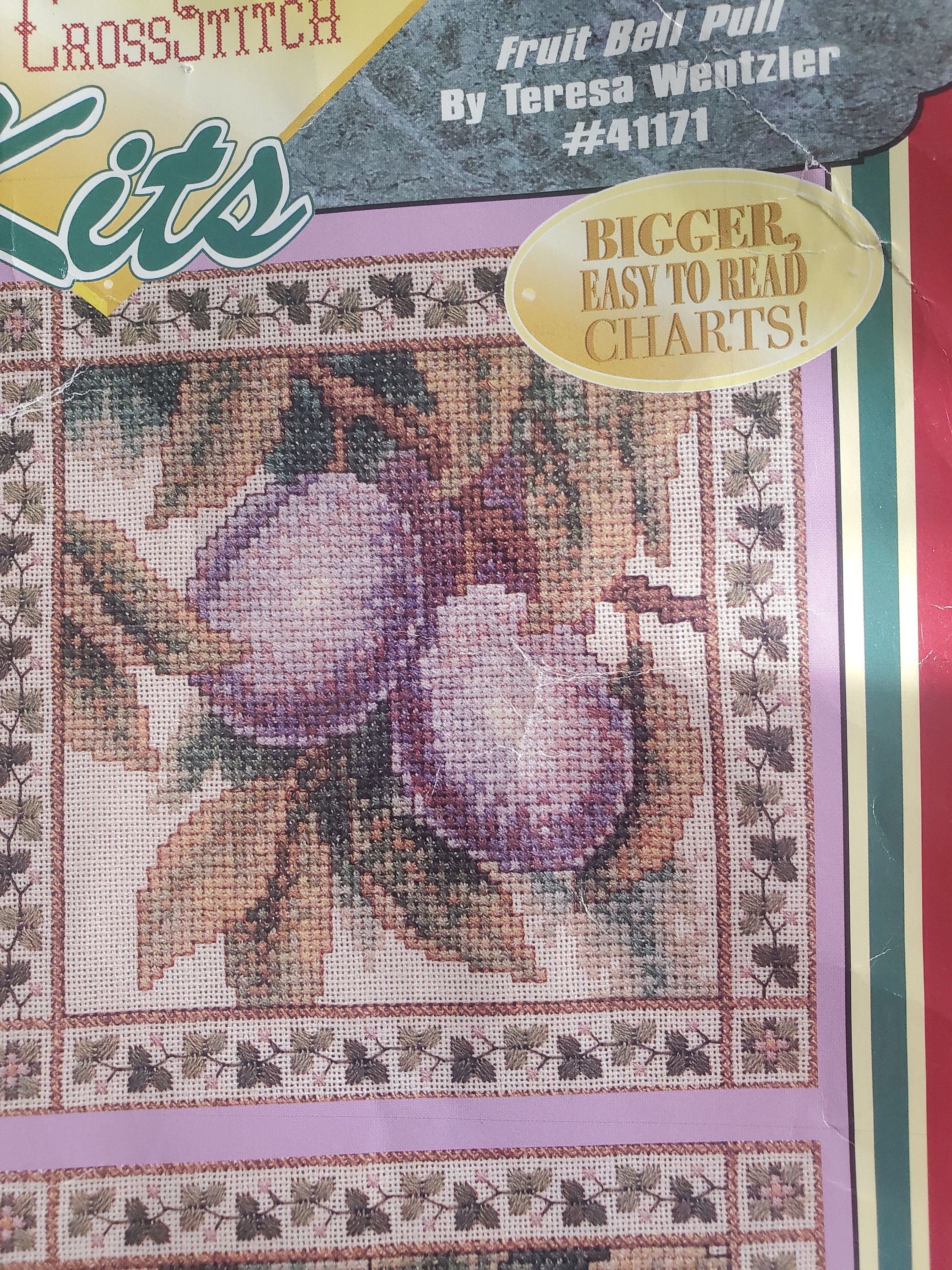 Teresa Wentzler Fruit Bellpull Cross Stitch Design and Number