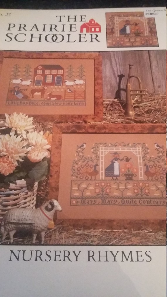 Fables /& Tales Nursery Prairie Schooler Cross Stitch Pattern Book 187
