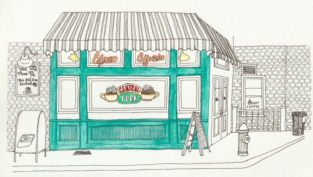 Friends TV Show, Central Perk Cafe, Coffee Shop, New York City
