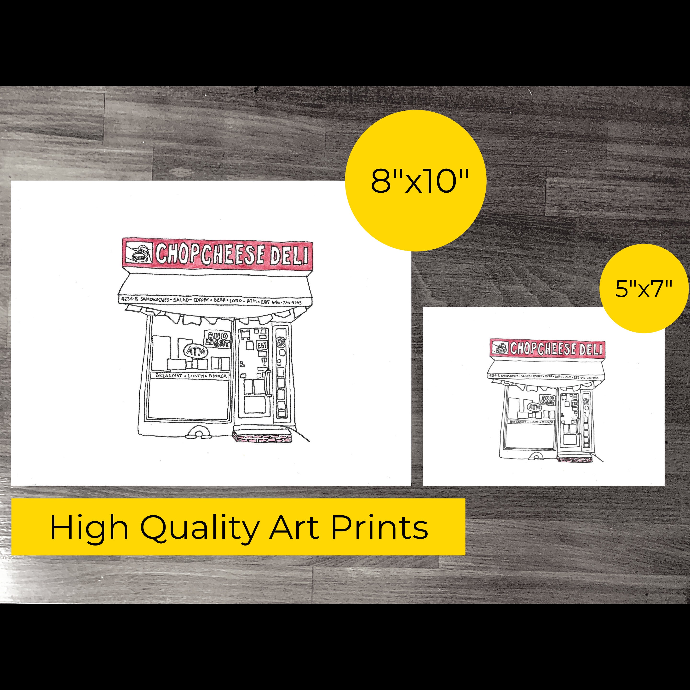 Chop Cheese Deli 2020 Bodega Illustration 180th Street Etsy