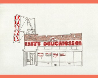 As Seen on TV: Katz's Delicatessen - 8"x10" Print
