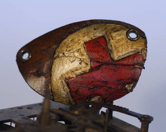 Leder Augenklappe, rotes Kreuz Sanitäter