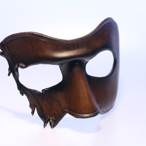 steampunk leather mask ,made to order