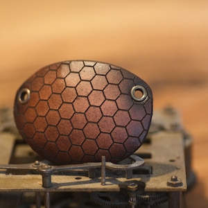Leather eyepatch ,hexagon