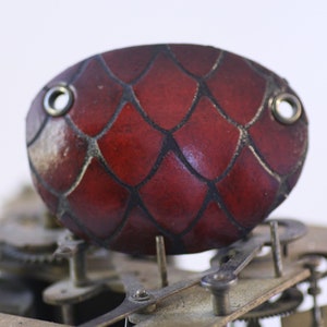 Leather eye patch, dragon scale