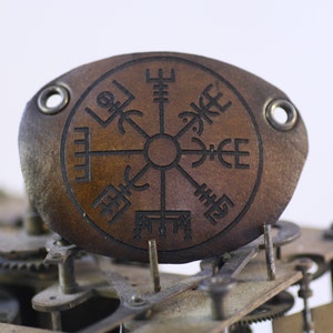 Leather eye patch, runes
