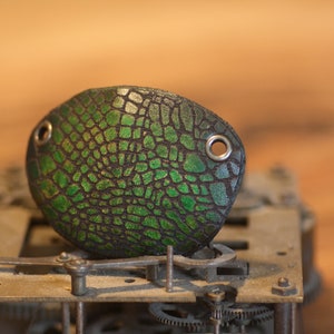 Leather eyepatch ,lizard