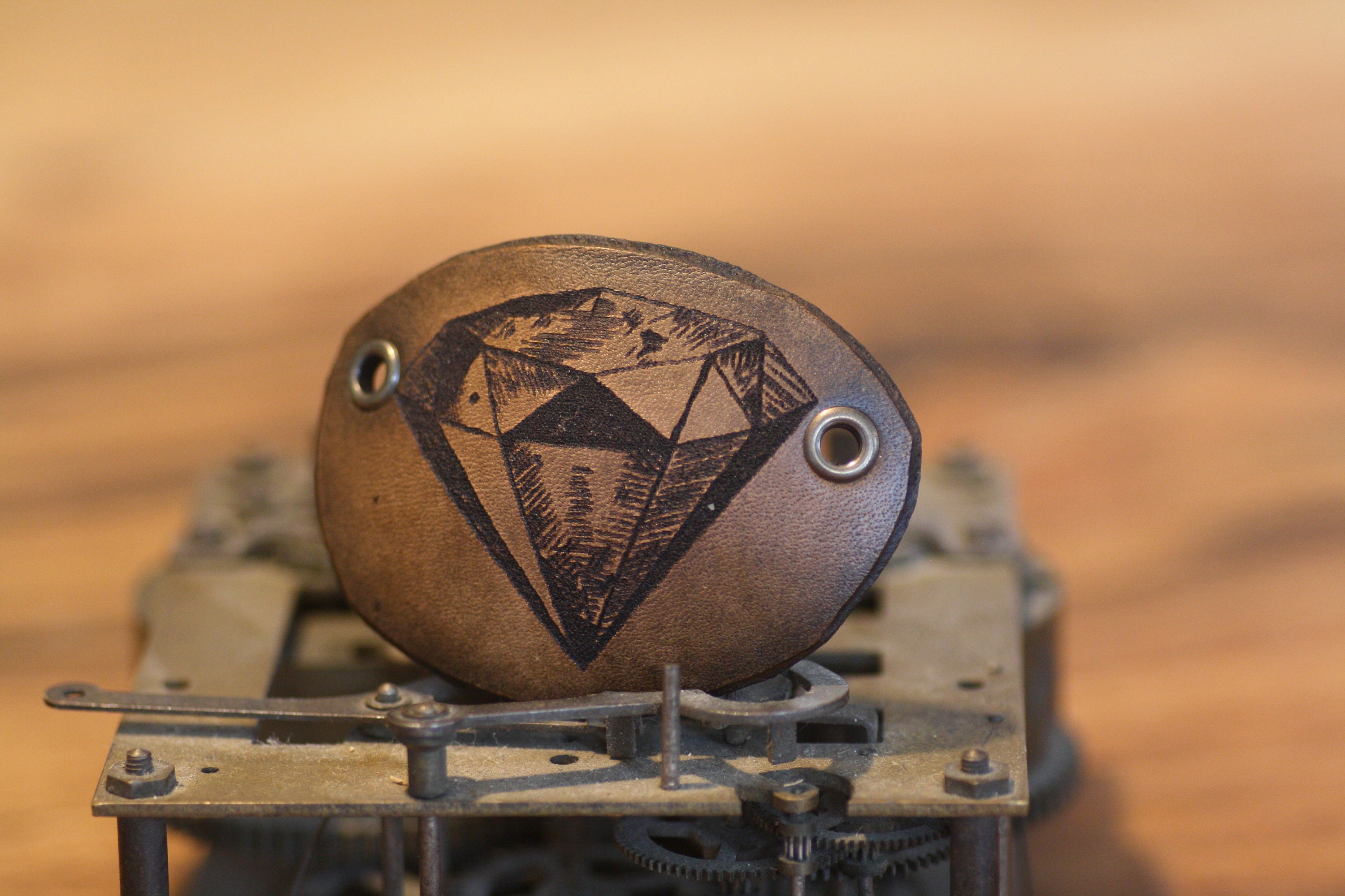 Leather eyepatch,diamond