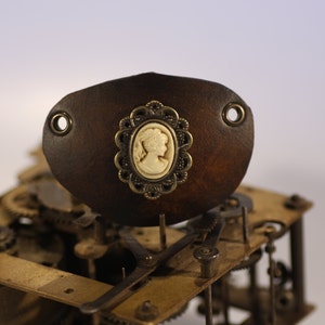 Leather eye patch, cameo image 1