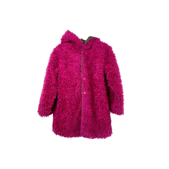 Vintage 90s Reversible Pink Fuzzy Jacket - image 10