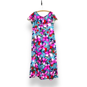 Psychedelic Floral Palm Springs Maxi Dress