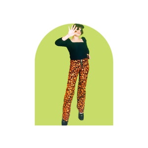 Don’t Play with Fire Flame Trousers handmade ooak