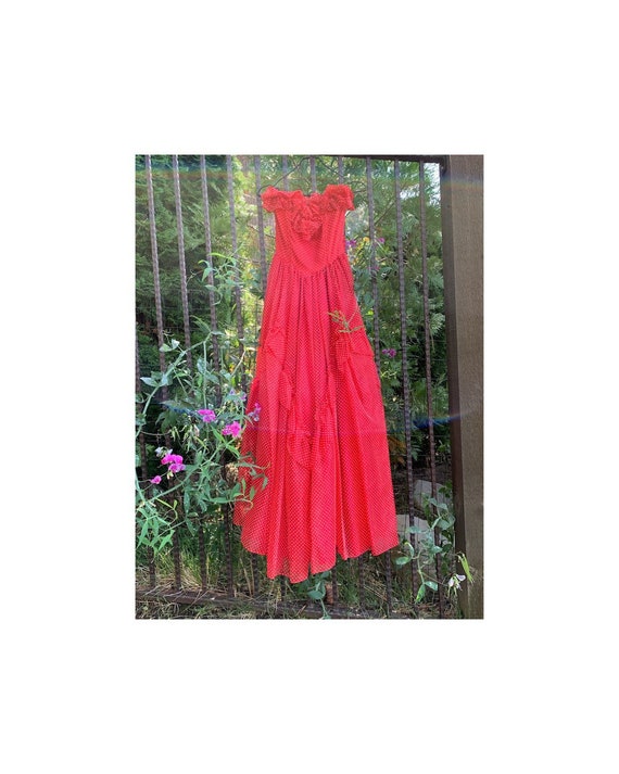 Strawberry Frills Forever 1970s Gunne Sax Princess