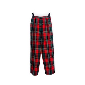 VTG 70s Red Plaid Pendleton Pants